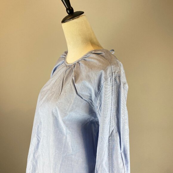 NWT Everlane Poplin Breeze Shirt Women's XS Light Blue 100% Cotton - Picture 2 of 16
